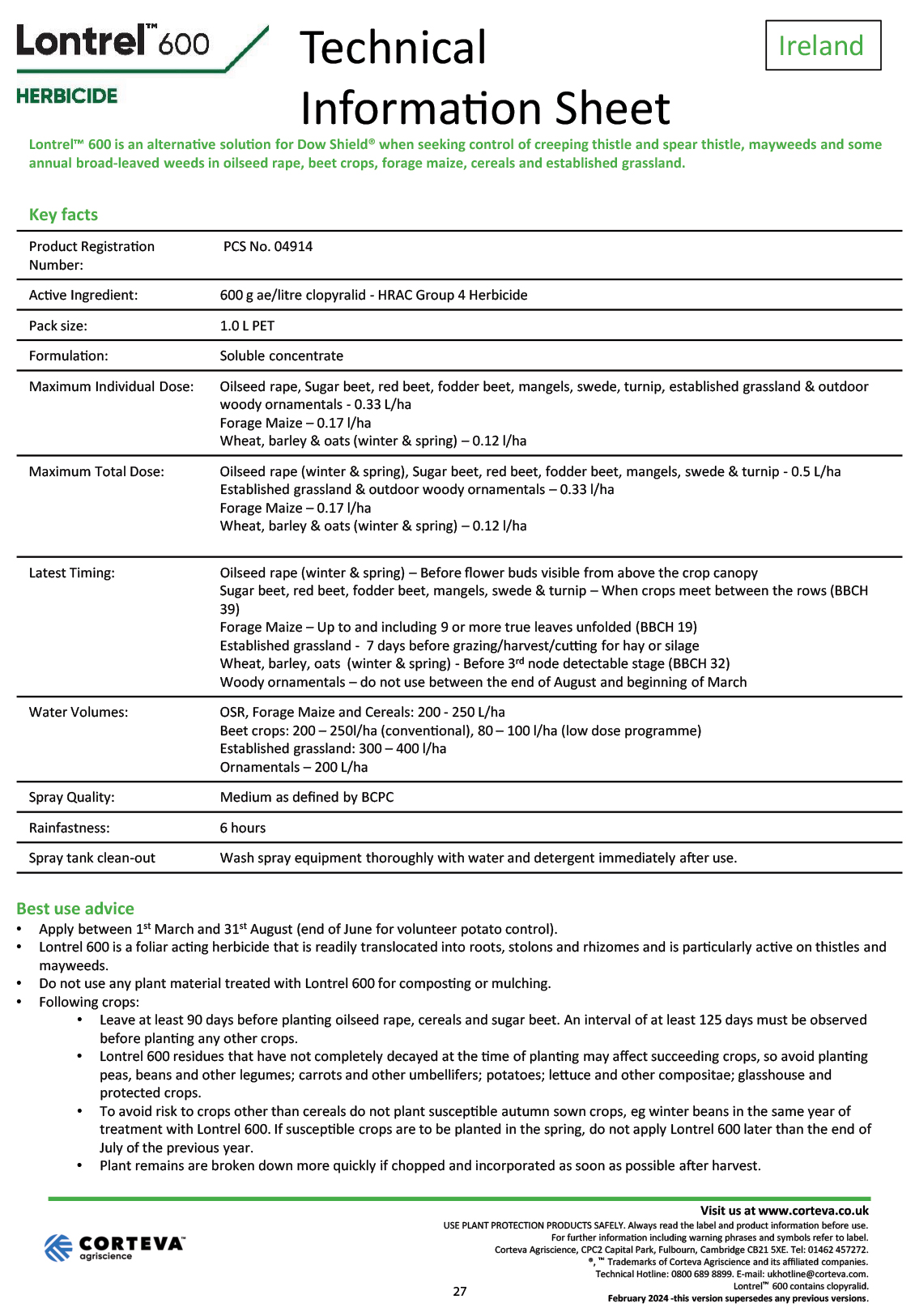 Broadway Star - Autumn Tech Sheet